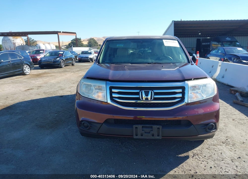 2013 HONDA PILOT LX VIN: 5FNYF4H29DB068108