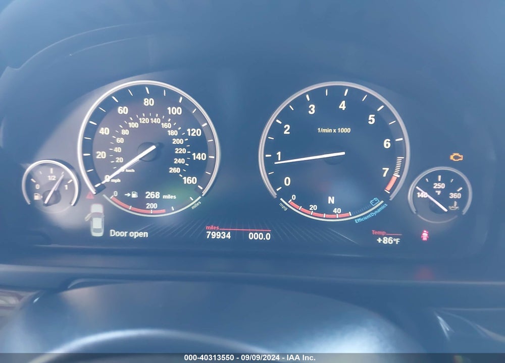 2013 BMW 550I XDRIVE VIN: WBAFU9C54DDY72624