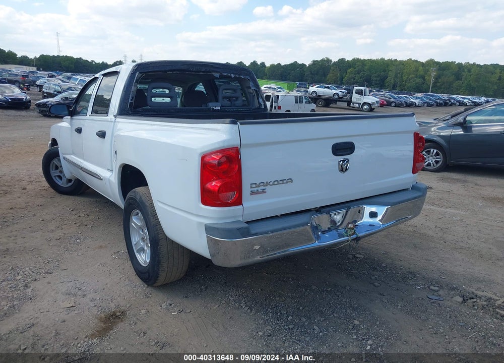2006 DODGE DAKOTA SLT VIN: 1D7HE48K76S605461