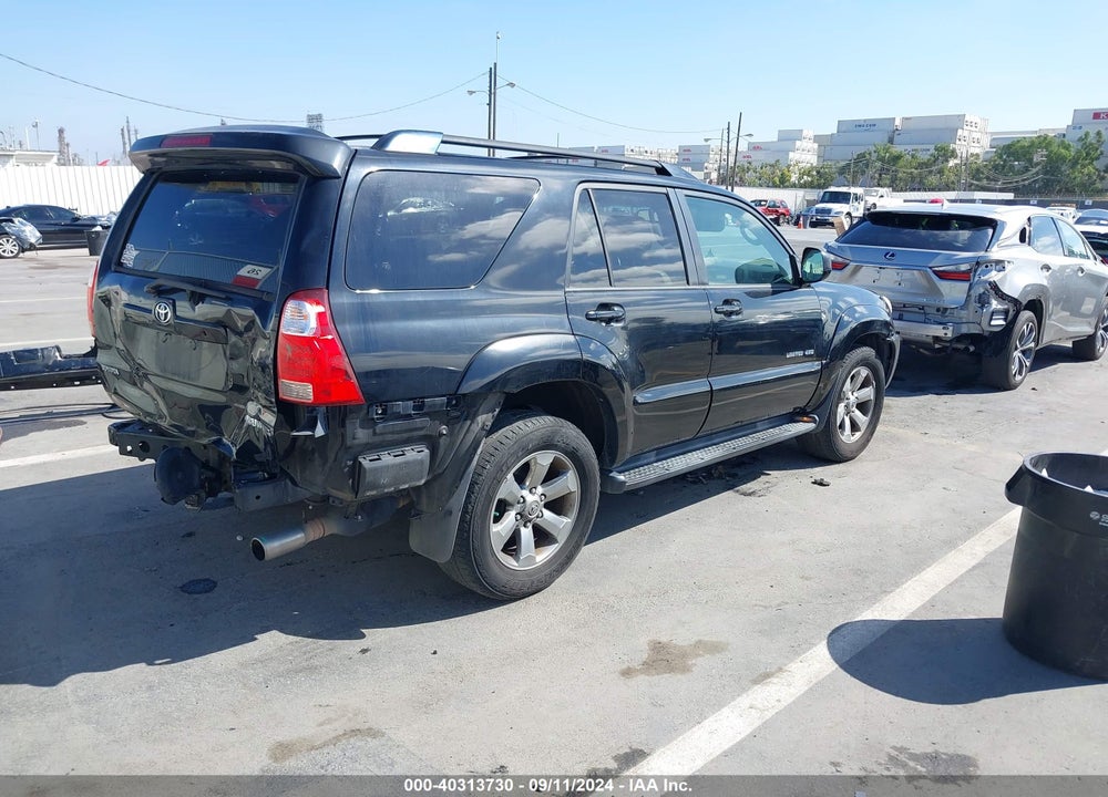 2007 TOYOTA 4RUNNER LIMITED V6 VIN: JTEBU17R170109838