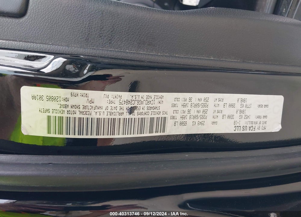 2018 DODGE DURANGO SXT AWD VIN: 1C4RDJAG6JC248475