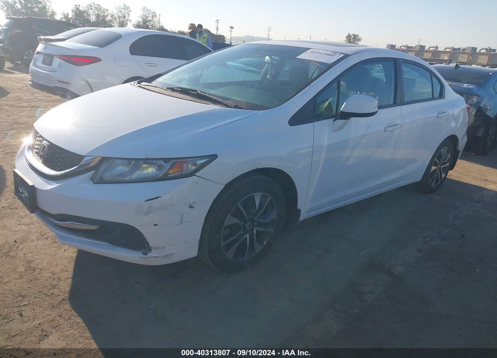 2013 HONDA CIVIC EX VIN: 19XFB2F88DE252024