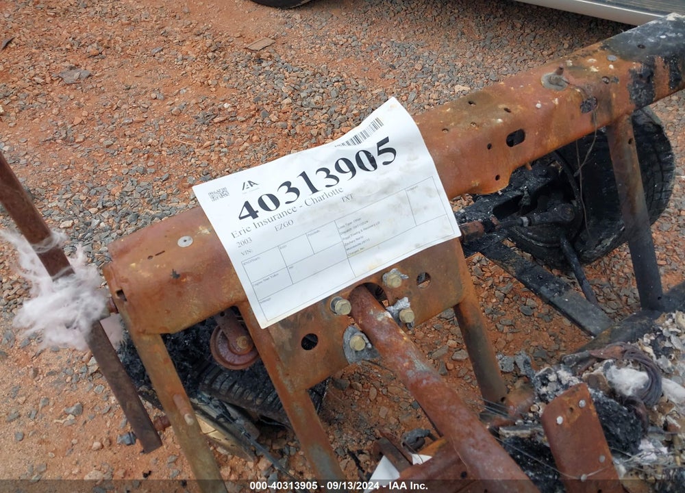 2003 EZGO TXT VIN: D1031588621