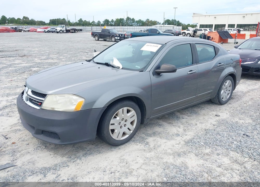 2012 DODGE AVENGER SE VIN: 1C3CDZAB8CN285550