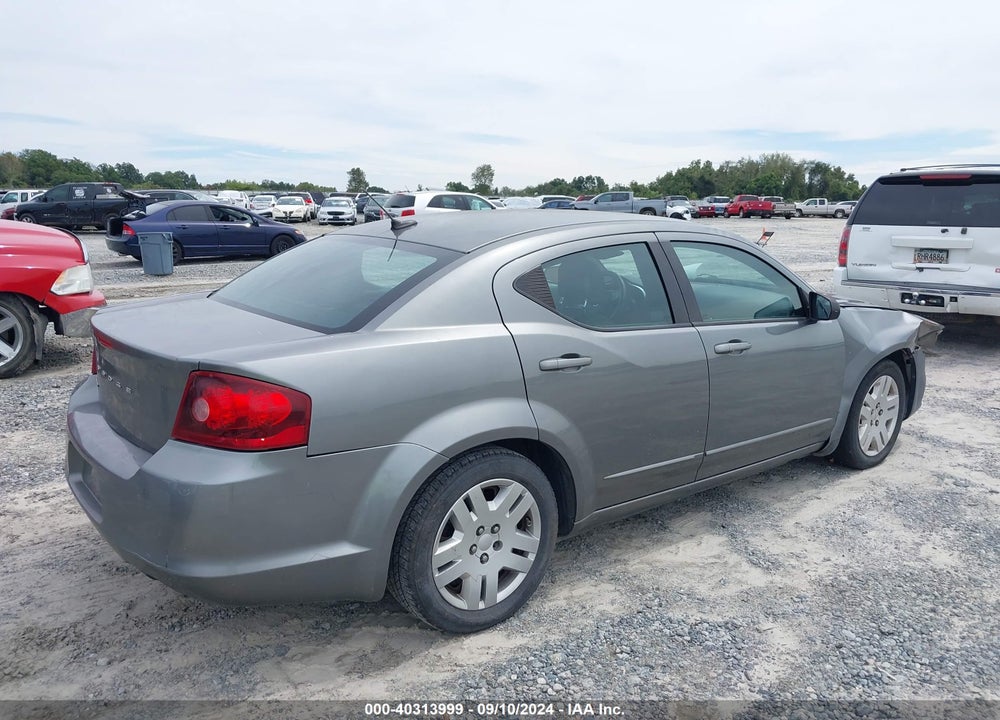 2012 DODGE AVENGER SE VIN: 1C3CDZAB8CN285550