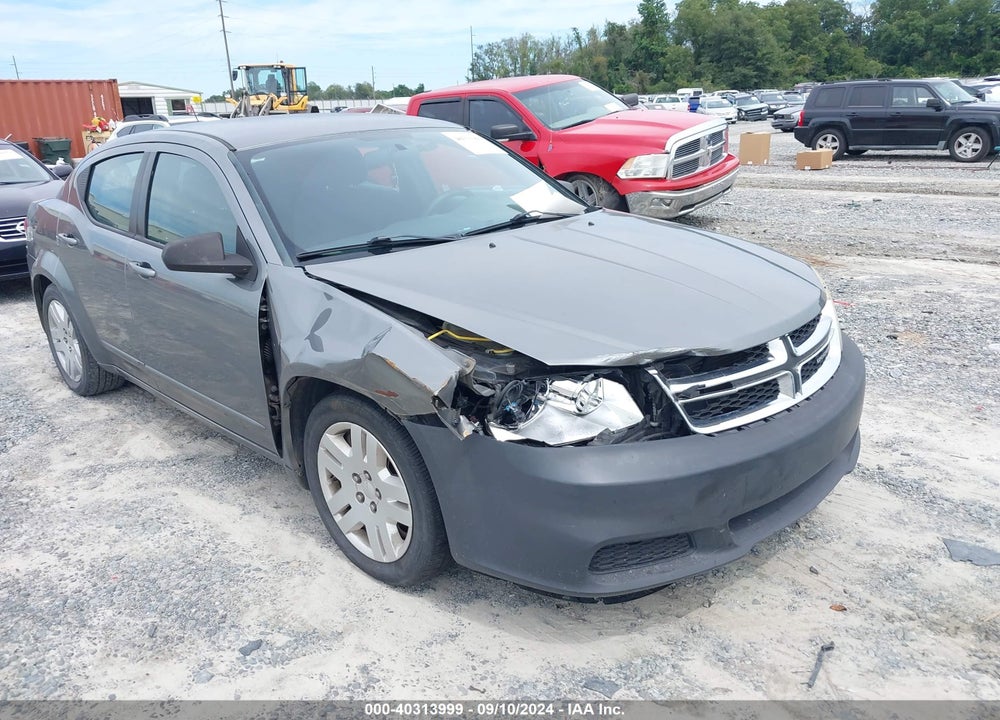 2012 DODGE AVENGER SE VIN: 1C3CDZAB8CN285550