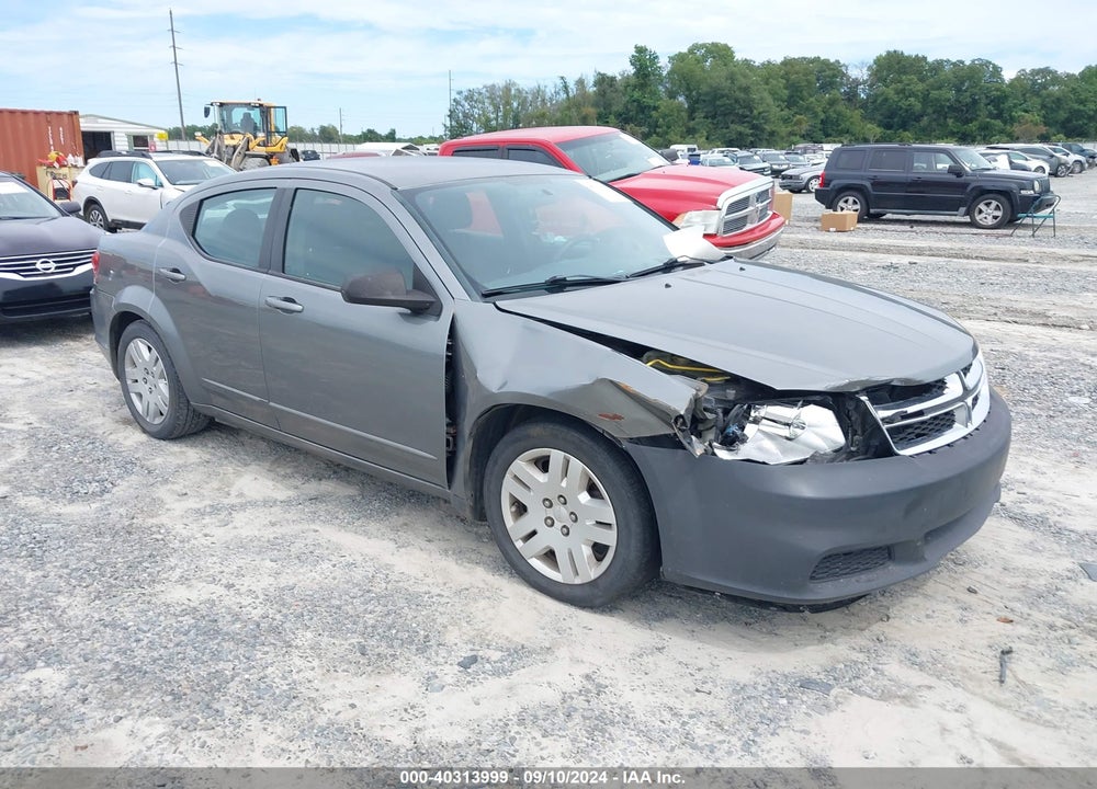 2012 DODGE AVENGER SE VIN: 1C3CDZAB8CN285550