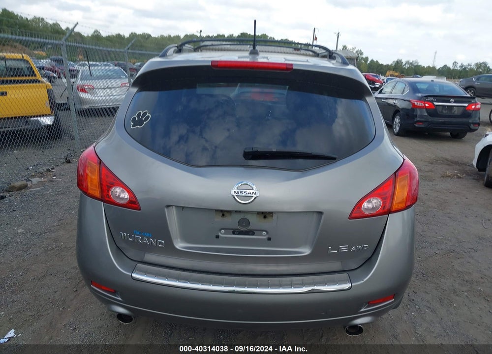 2010 NISSAN MURANO LE VIN: JN8AZ1MWXAW113035
