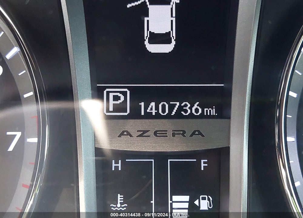 2012 HYUNDAI AZERA VIN: KMHFG4JG7CA188714