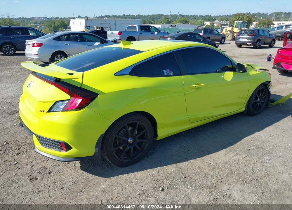 2019 HONDA CIVIC SI VIN: 2HGFC3A51KH750276