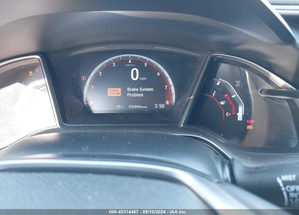 2019 HONDA CIVIC SI VIN: 2HGFC3A51KH750276