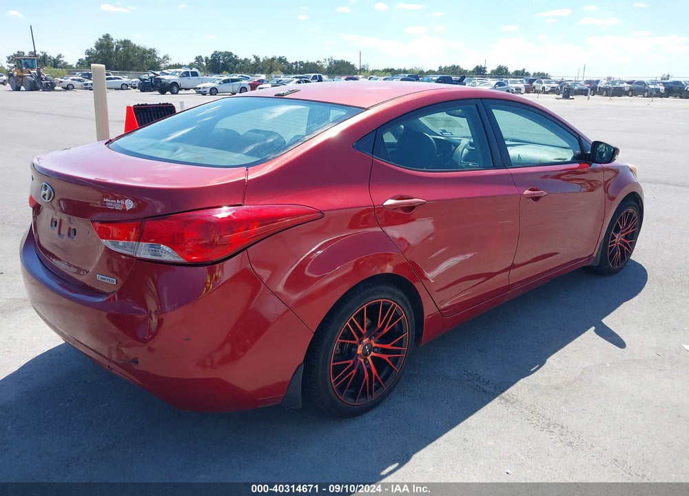 2013 HYUNDAI ELANTRA LIMITED VIN: KMHDH4AE9DU505525