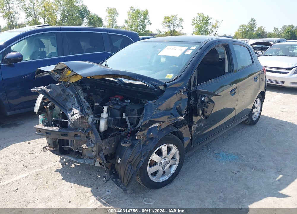 2015 MITSUBISHI MIRAGE ES/RF VIN: ML32A4HJ6FH031454
