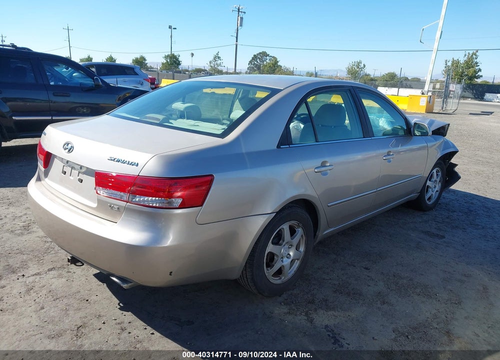 2006 HYUNDAI SONATA GLS V6/LX V6 VIN: 5NPEU46F26H139099
