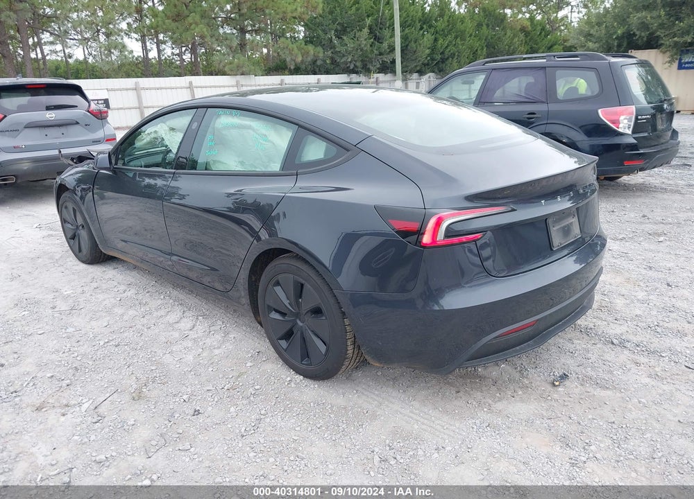 2024 TESLA MODEL 3 REAR-WHEEL DRIVE VIN: 5YJ3E1EA3RF736452