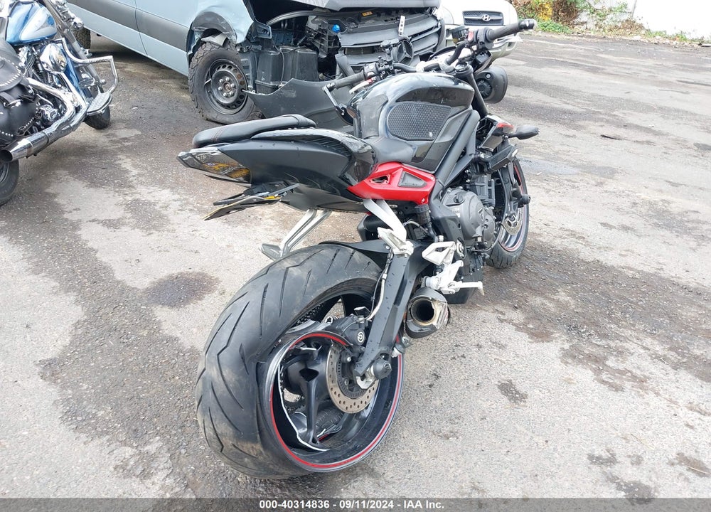 2019 TRIUMPH MOTORCYCLE STREET TRIPLE R VIN: SMTA434D0KT915554
