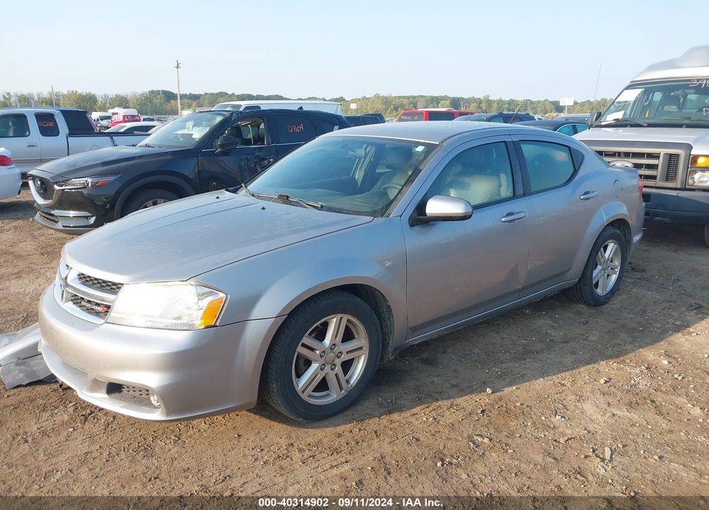 2013 DODGE AVENGER SXT VIN: 1C3CDZCG5DN624212