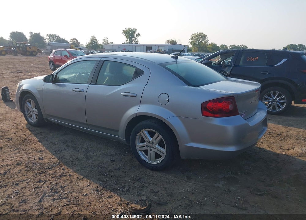 2013 DODGE AVENGER SXT VIN: 1C3CDZCG5DN624212