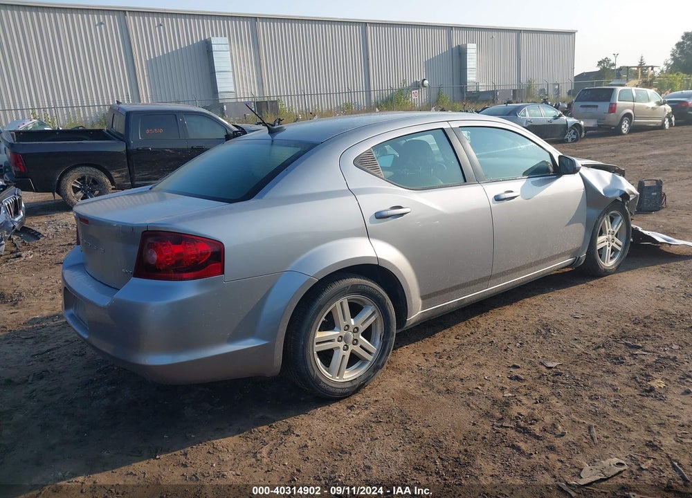 2013 DODGE AVENGER SXT VIN: 1C3CDZCG5DN624212