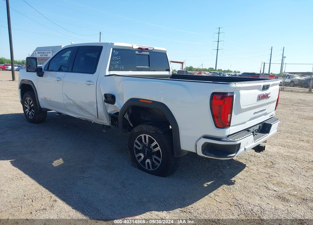 2022 GMC SIERRA 2500HD 4WD STANDARD BED AT4 VIN: 1GT49PEY1NF324240
