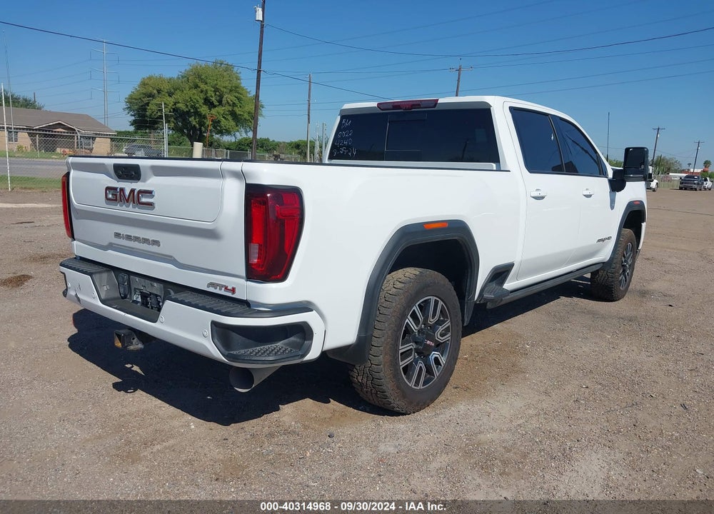 2022 GMC SIERRA 2500HD 4WD STANDARD BED AT4 VIN: 1GT49PEY1NF324240