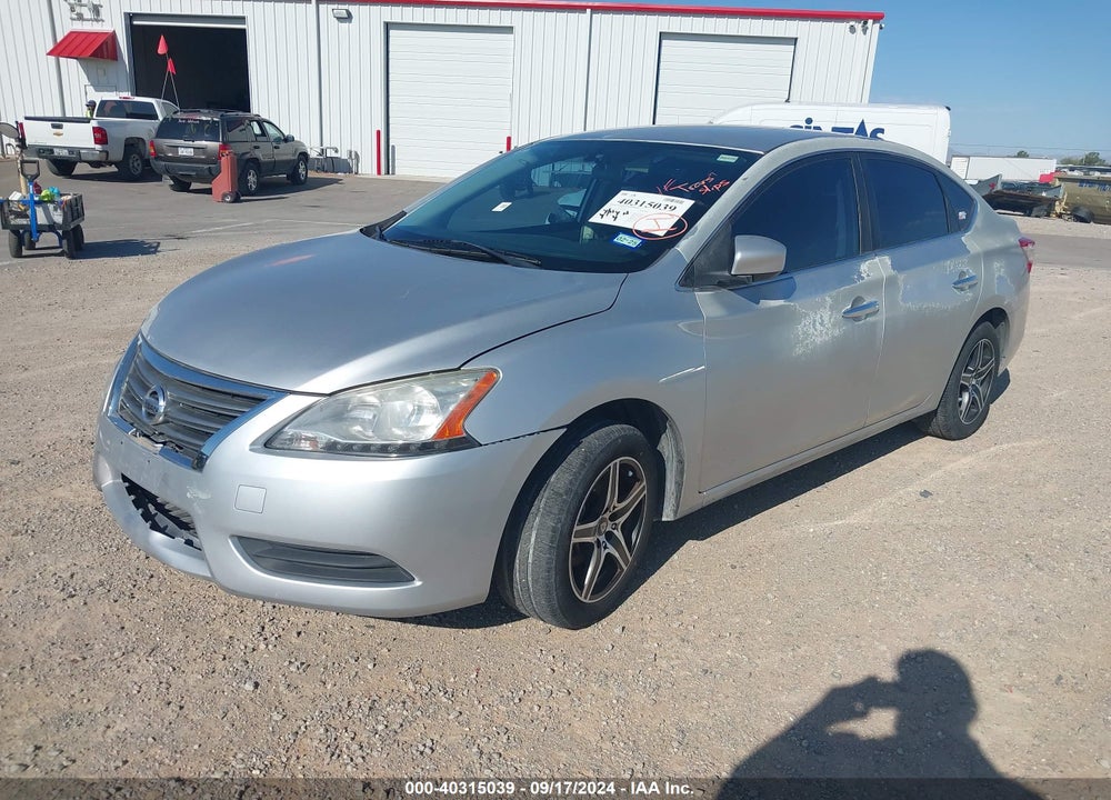 2014 NISSAN SENTRA S VIN: 3N1AB7AP9EY326298