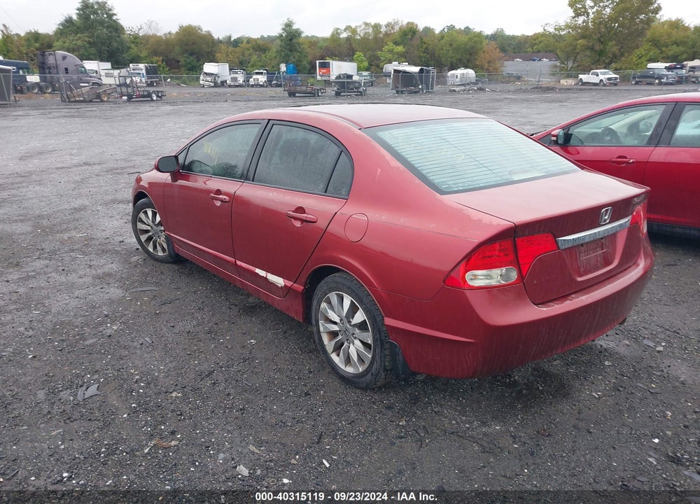 2009 HONDA CIVIC EX VIN: 2HGFA16849H508198