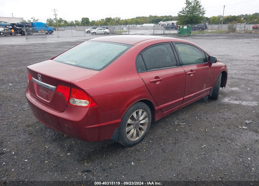 2009 HONDA CIVIC EX VIN: 2HGFA16849H508198