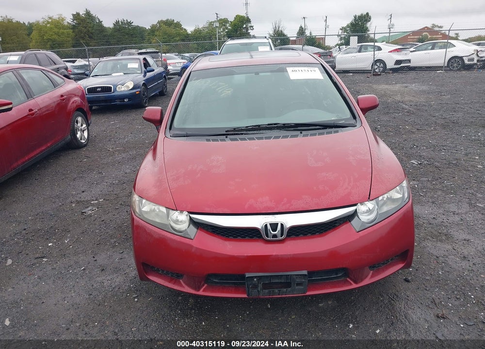 2009 HONDA CIVIC EX VIN: 2HGFA16849H508198
