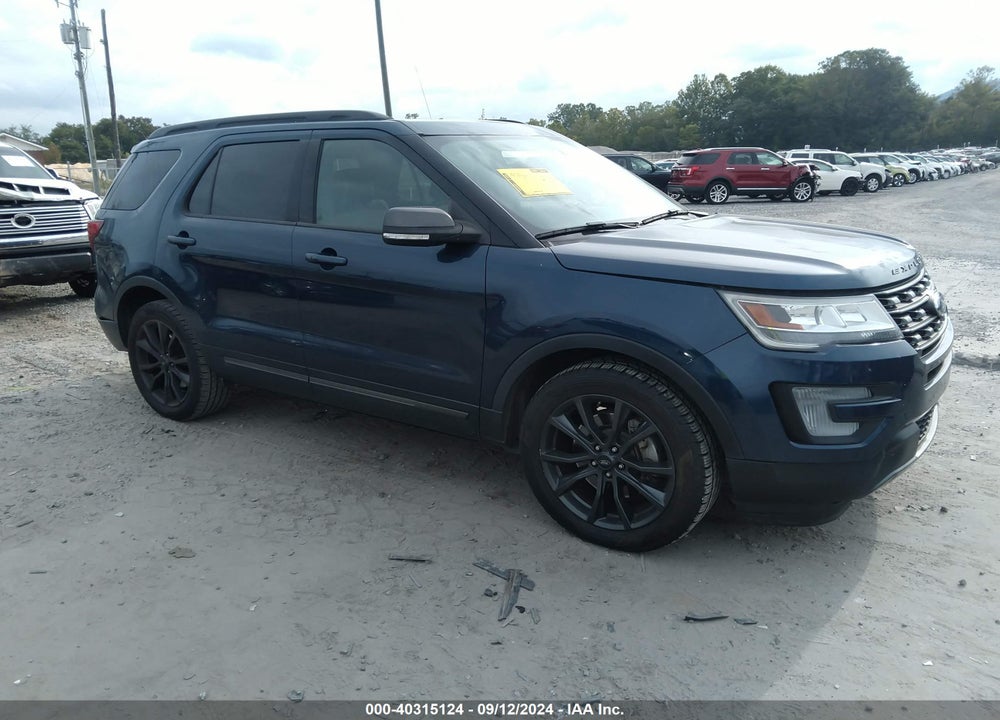 2017 FORD EXPLORER XLT VIN: 1FM5K8D86HGE39328