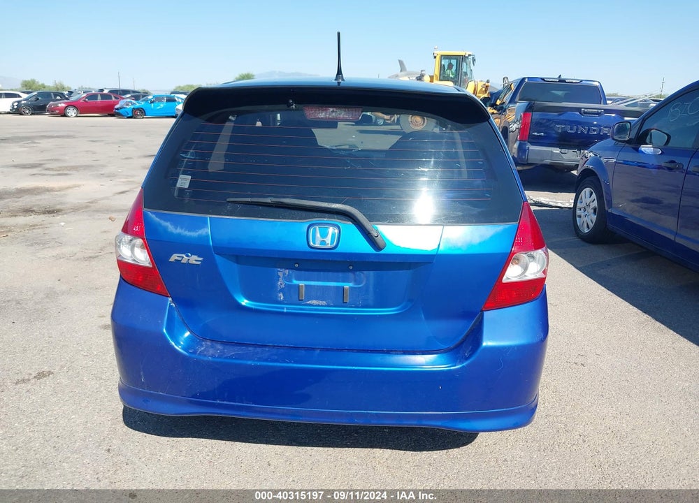 2008 HONDA FIT SPORT VIN: JHMGD38608S019076