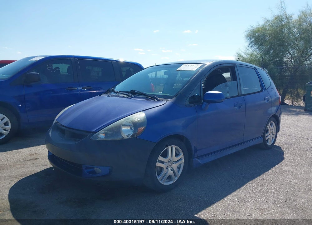 2008 HONDA FIT SPORT VIN: JHMGD38608S019076