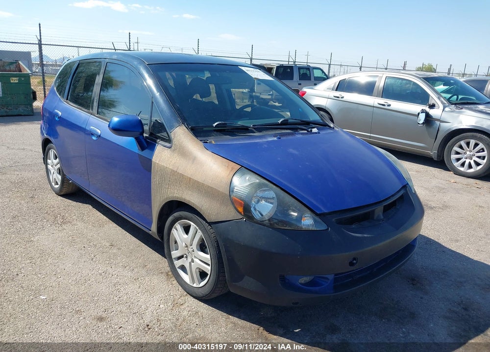 2008 HONDA FIT SPORT VIN: JHMGD38608S019076