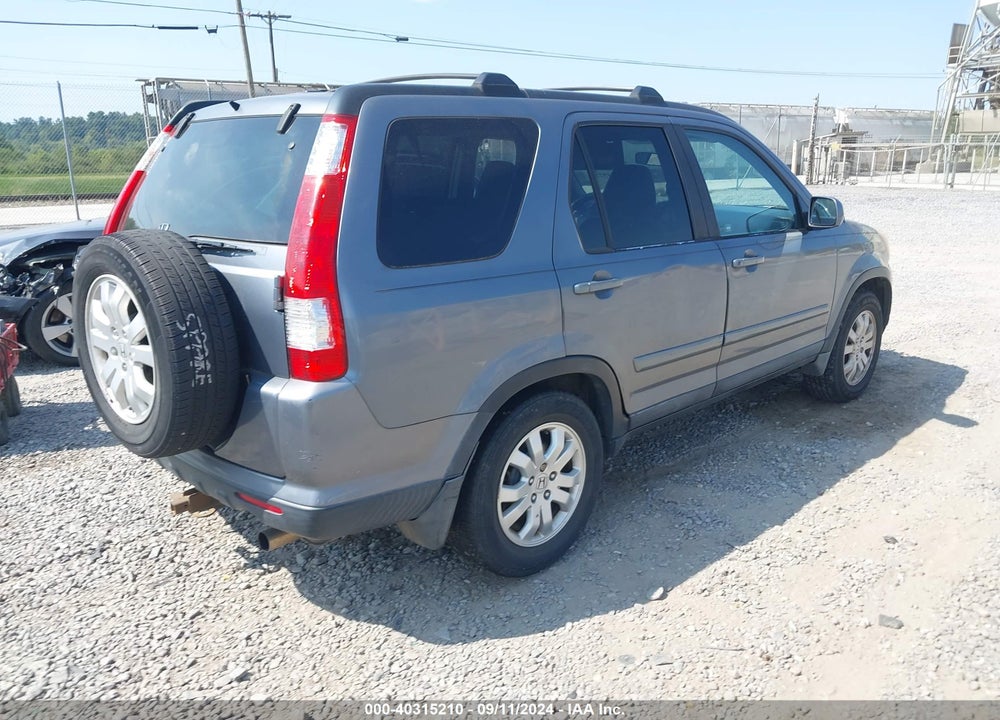 2006 HONDA CR-V SE VIN: SHSRD78976U422728
