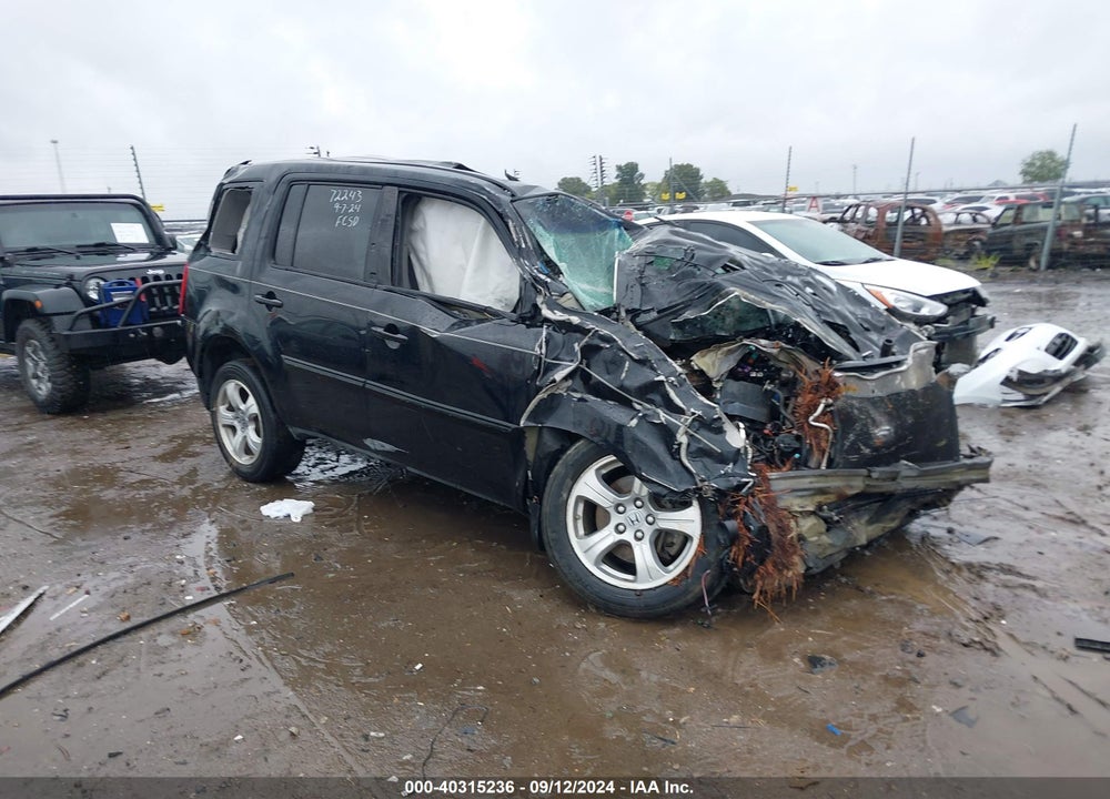 2012 HONDA PILOT EX-L VIN: 5FNYF3H58CB011000