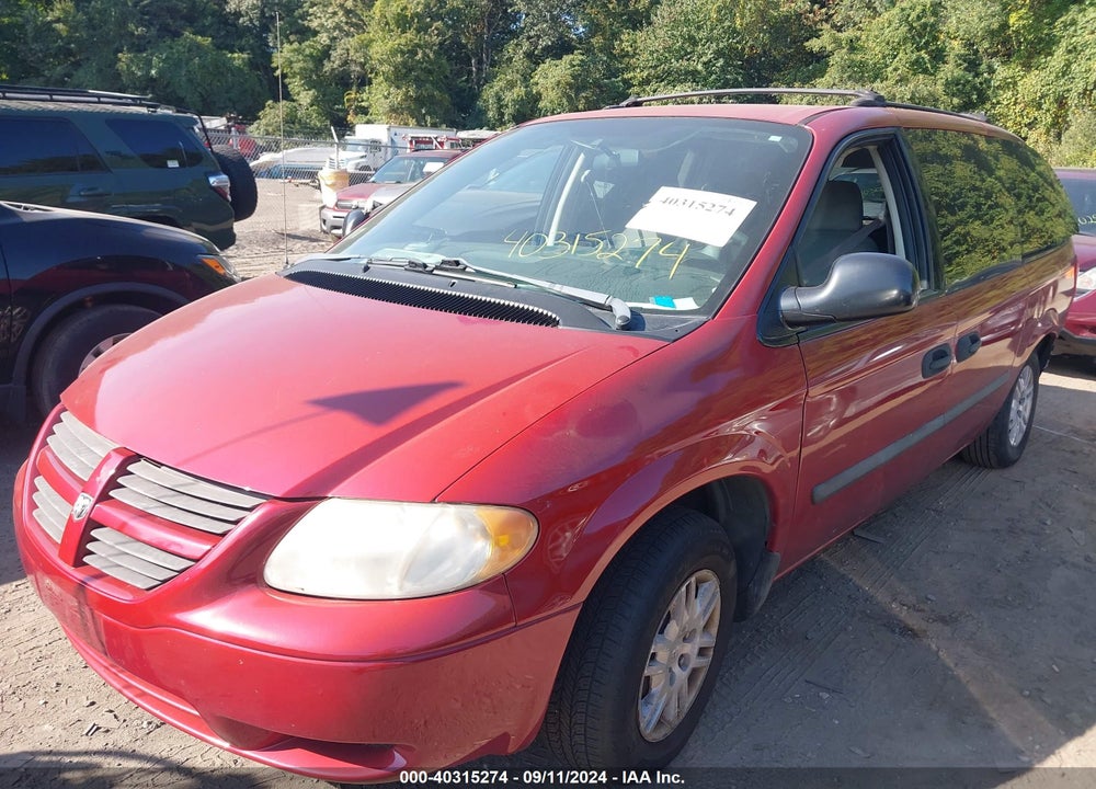 2005 DODGE GRAND CARAVAN SE VIN: 1D4GP24RX5B385645