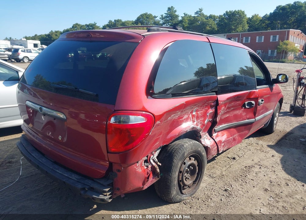 2005 DODGE GRAND CARAVAN SE VIN: 1D4GP24RX5B385645