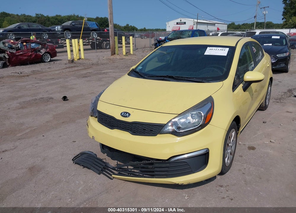 2016 KIA RIO LX VIN: KNADM4A39G6657776