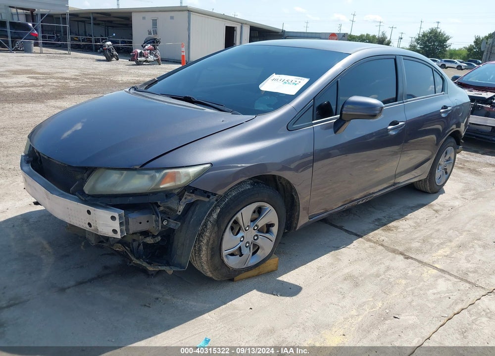 2014 HONDA CIVIC LX VIN: 19XFB2F58EE047844