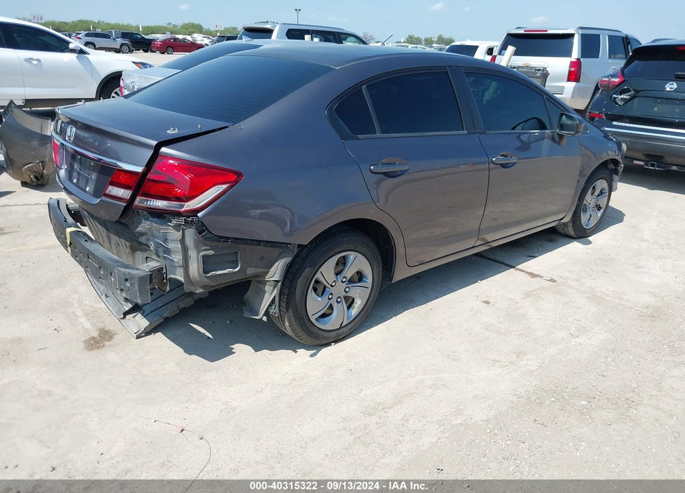 2014 HONDA CIVIC LX VIN: 19XFB2F58EE047844