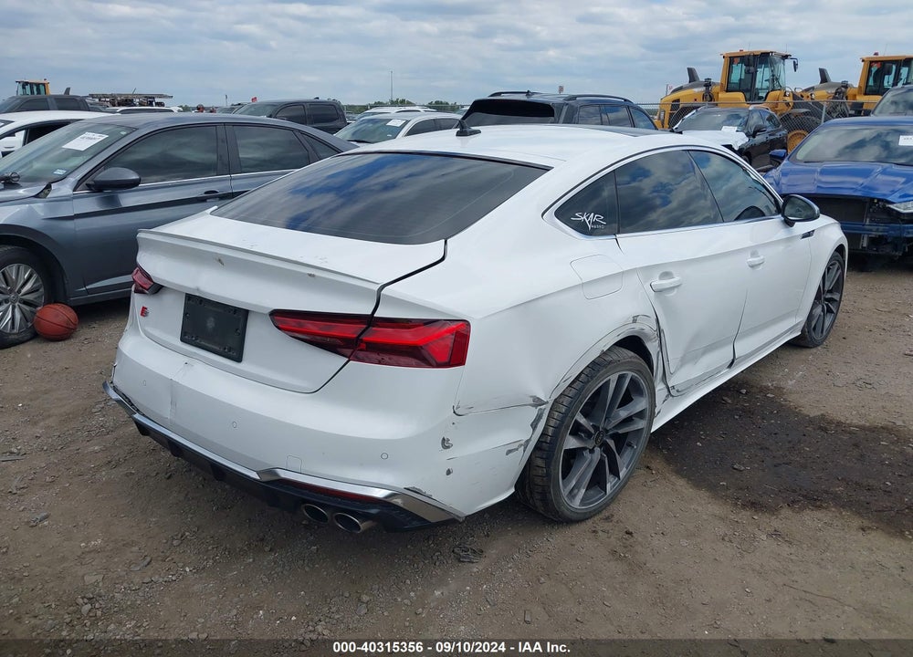 2022 AUDI S5 SPORTBACK PREMIUM TFSI QUATTRO TIPTRONIC VIN: WAUA4CF55NA032180