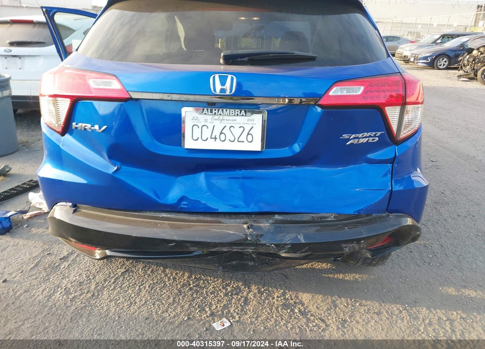 2022 HONDA HR-V AWD SPORT VIN: 3CZRU6H13NM769702