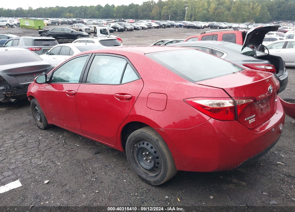 2019 TOYOTA COROLLA LE VIN: 2T1BURHE5KC137686