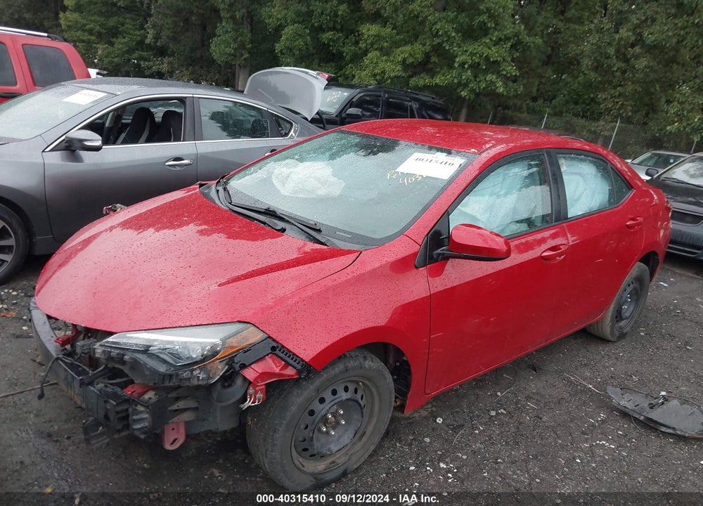2019 TOYOTA COROLLA LE VIN: 2T1BURHE5KC137686