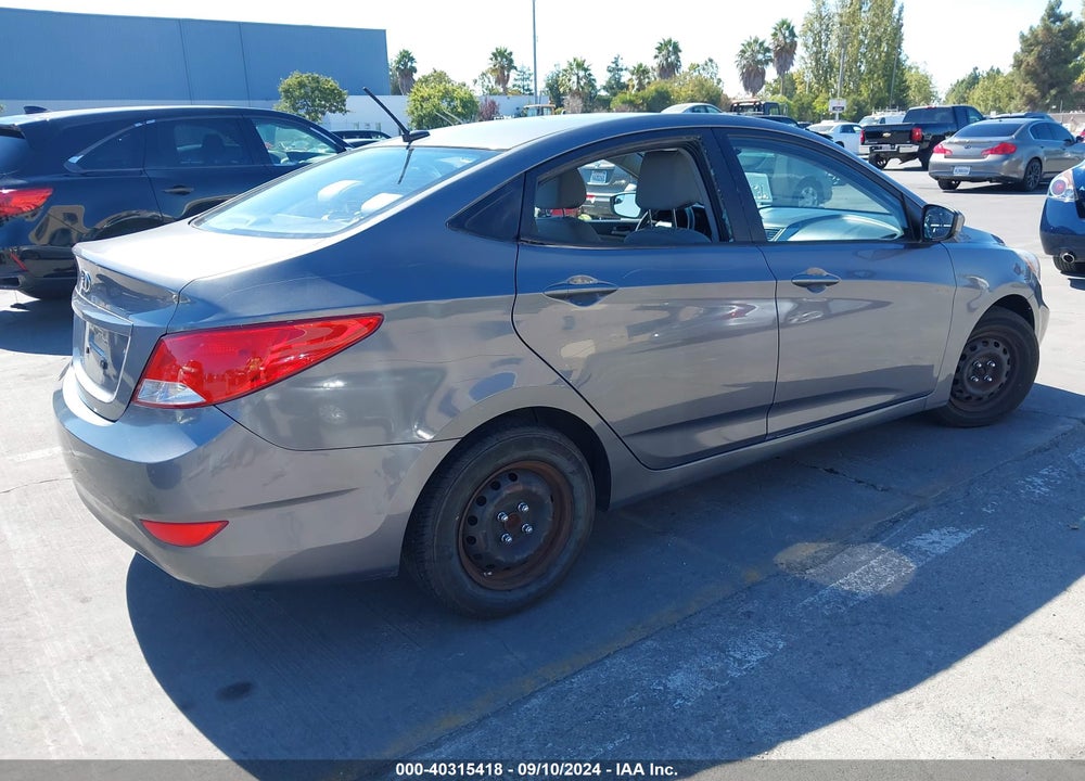 2015 HYUNDAI ACCENT GLS VIN: KMHCT4AEXFU912086