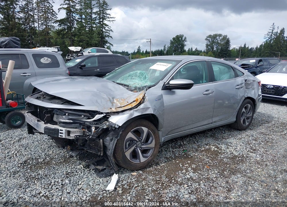 2019 HONDA INSIGHT EX VIN: 19XZE4F59KE016291