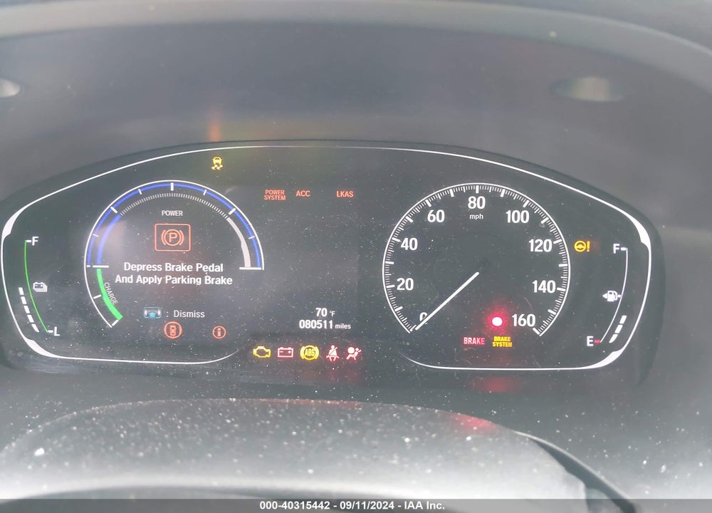 2019 HONDA INSIGHT EX VIN: 19XZE4F59KE016291