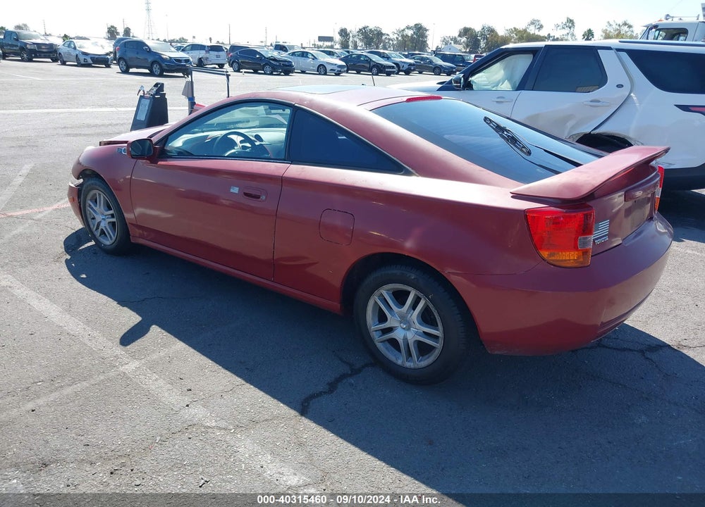 2000 TOYOTA CELICA GT VIN: JTDDR32T4Y0005813