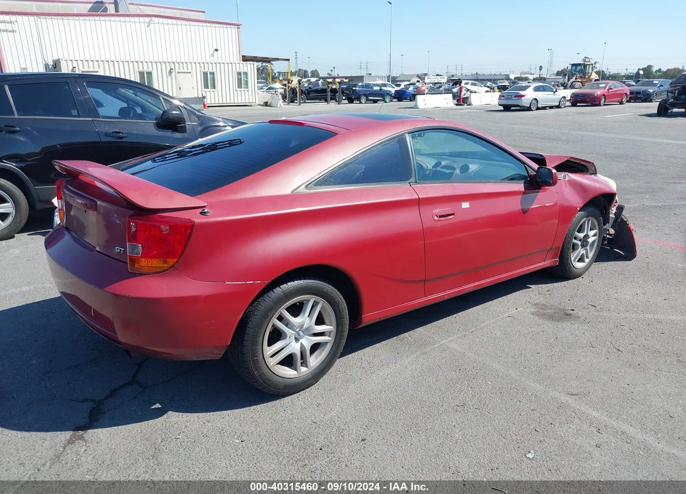 2000 TOYOTA CELICA GT VIN: JTDDR32T4Y0005813