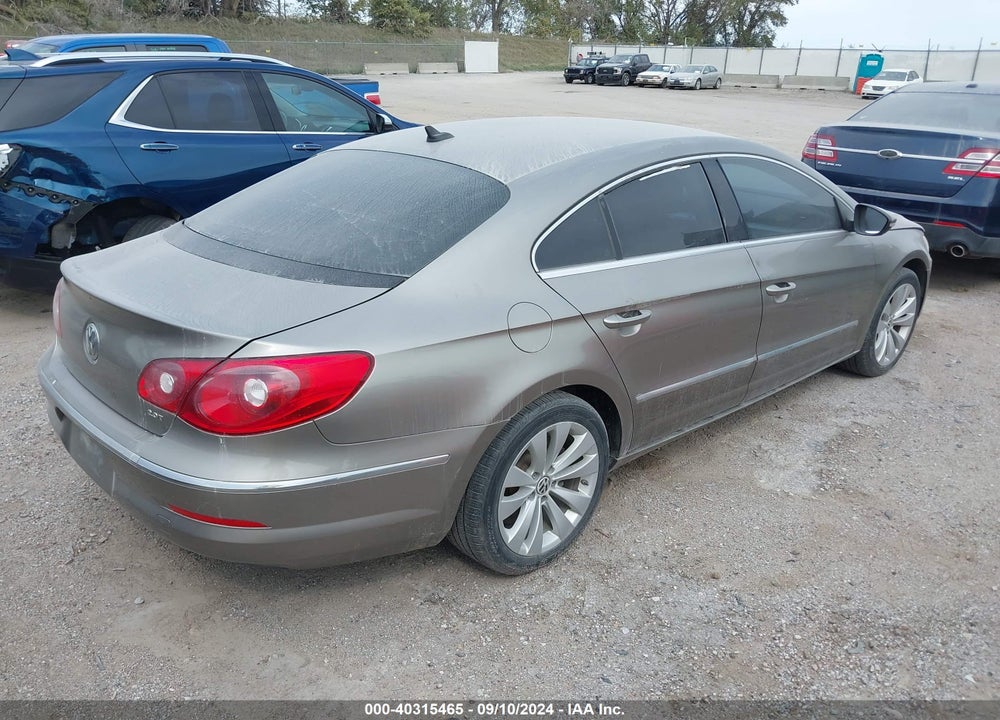 2011 VOLKSWAGEN CC SPORT VIN: WVWMN7AN8BE709951